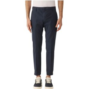 Dondup, Heren, Broeken, Blauw, Maat: W35 Katoen,