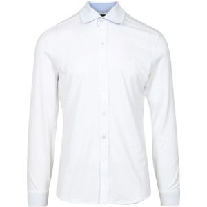 Fay, Heren, Overhemden, Wit, Maat: L Katoen,