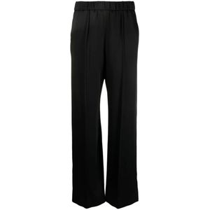 Jil Sander, Dames, Broeken, Zwart, Maat: S