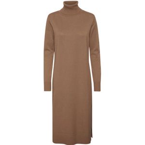 Saint Tropez, Dames, Jurken, Bruin, Maat: L Viscose,