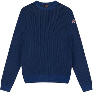 Colmar, Heren, Truien, Blauw, Maat: S Wol,
