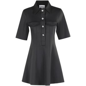 Ganni, Dames, Jurken, Grijs, Maat: XS