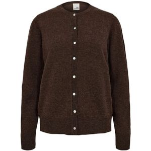 Sofie Schnoor - Cissesw - Damesvest - Bruin - 100% Merinowol