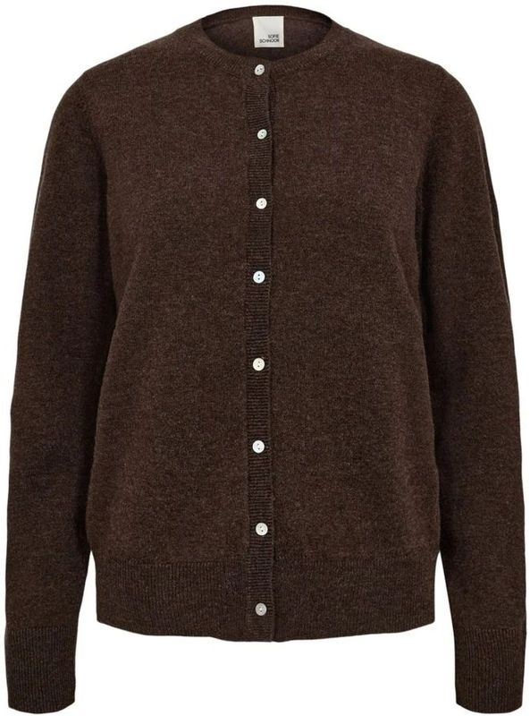 Sofie Schnoor - Cissesw - Damesvest - Bruin - 100% Merinowol