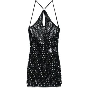 Coperni, Dames, Tops, Zwart, Maat: L Katoen,