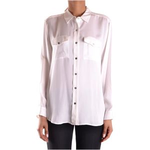 Michael Kors, Dames, Blouses & Shirts, Wit, Maat: M
