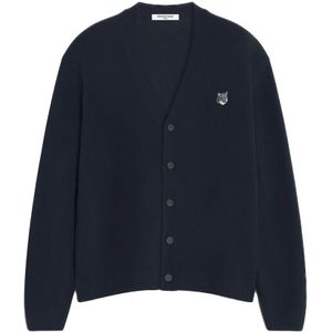 Maison Kitsuné, Heren, Truien, Blauw, Maat: XL Wol,