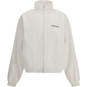 Balenciaga, Dames, Jassen, Wit, Maat: S Poliester,