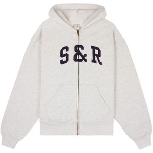 Sporty & Rich, Dames, Sweatshirts & Hoodies, Grijs, Maat: M Leer,