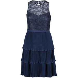 vera mont, Dames, Jurken, Blauw, Maat: XL Chiffon,