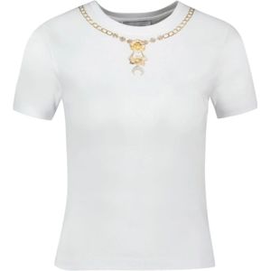 Marine Serre, Dames, Tops, Wit, Maat: M Katoen,