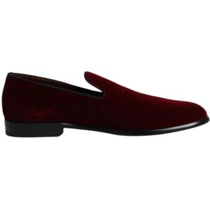 Dolce & Gabbana, Heren, Schoenen, Rood, Maat: 43 EU Velours,