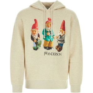 JW Anderson, Heren, Sweatshirts & Hoodies, Beige, Maat: S Katoen,