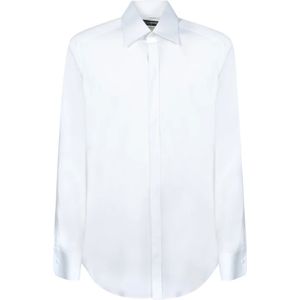 Dolce & Gabbana, Heren, Overhemden, Wit, Maat: M Katoen,