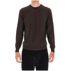 Drumohr, Heren, Sweatshirts & Hoodies, Bruin, Maat: XL Wol,