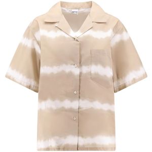 Aspesi, Dames, Blouses & Shirts, Beige, Maat: 2XS Katoen,