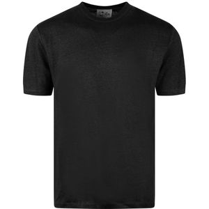 MC2 Saint Barth, Heren, Tops, Zwart, Maat: L Linnen,