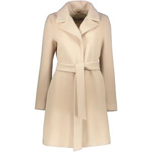 Herno, Dames, Mantels, Beige, Maat: S Wol,