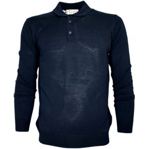 Cashmere Company, Heren, Truien, Blauw, Maat: L Wol,