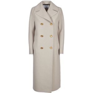 Harris Wharf London, Dames, Mantels, Wit, Maat: XS Wol,