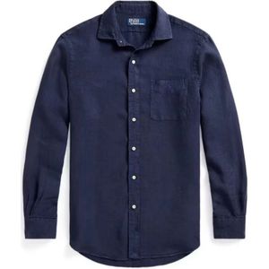 Polo Ralph Lauren, Heren, Overhemden, Blauw, Maat: S