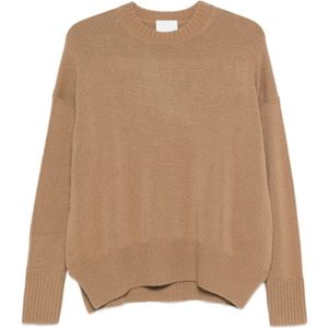 Allude, Dames, Truien, Bruin, Maat: XS Kasjmier,