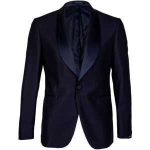 Tagliatore, Heren, Jassen, Blauw, Maat: L Wol,