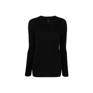 Pinko Zwarte Sweaters voor Vrouwen , Black , Dames , Maat: L