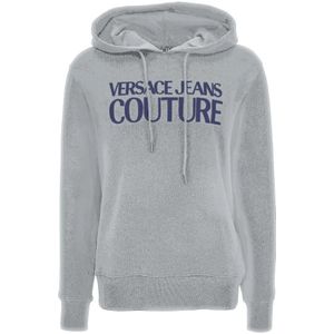 Versace Jeans Couture - Geborduurde Hoodie - Grijs - Katoen