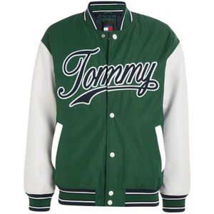 Tommy Jeans, Heren, Jassen, Groen, Maat: M