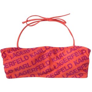 Karl Lagerfeld, Dames, Badkleding, Oranje, Maat: M Poliester,