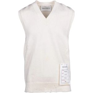 Amaránto, Heren, Truien, Wit, Maat: M Wol,