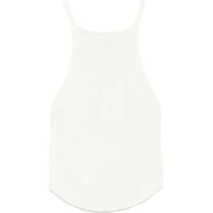 Courrèges, Dames, Tops, Wit, Maat: M Viscose,