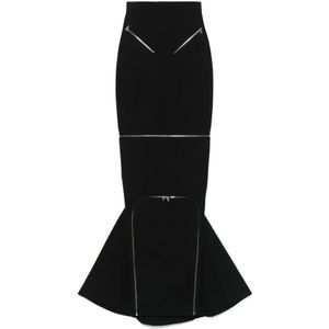 Rick Owens, Dames, Rokken, Zwart, Maat: XS Katoen,