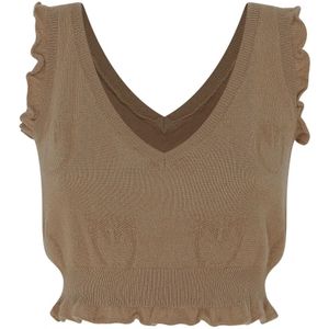Pinko, Dames, Tops, Bruin, Maat: L Kasjmier,