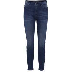 C.Ro, Dames, Jeans, Blauw, Maat: XS Denim,