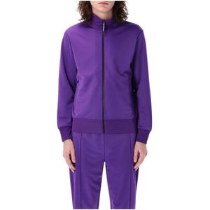 Palm Angels, Heren, Sweatshirts & Hoodies, Paars, Maat: S Poliester,