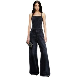 Diesel, Dames, Jumpsuits & Playsuits, Zwart, Maat: S Katoen,