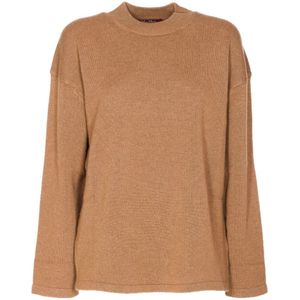 Max Mara, Dames, Truien, Bruin, Maat: S Zijde,
