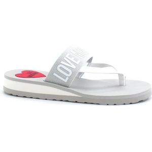 Love Moschino, Dames, Schoenen, Grijs, Maat: 37 EU Leer,