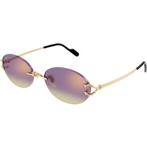 Cartier, unisex, Accessoires, Geel, Maat: 55 MM Nylon,