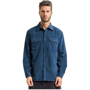 Levi's, Heren, Overhemden, Blauw, Maat: XL