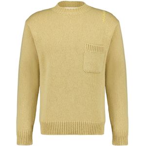 Marni, Heren, Truien, Beige, Maat: S Wol,