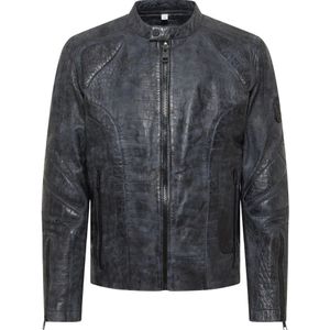 Carlo Colucci, Heren, Jassen, Blauw, Maat: M Leer,