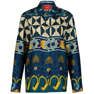 La DoubleJ, Dames, Blouses & Shirts, Veelkleurig, Maat: XS Zijde,