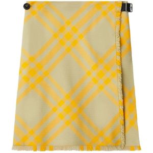 Burberry, Dames, Rokken, Geel, Maat: 3XS