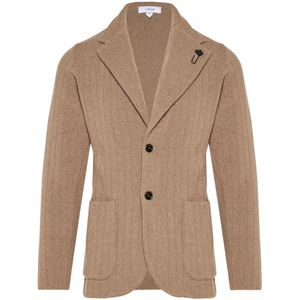 Lardini, Heren, Truien, Beige, Maat: L Wol,