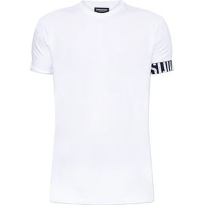 Dsquared2, Heren, Tops, Wit, Maat: XS
