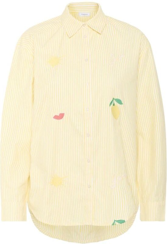 Saint Tropez, Dames, Blouses & Shirts, Geel, Maat: L