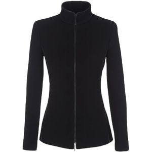 Giorgio Armani, Dames, Sweatshirts & Hoodies, Zwart, Maat: 3XL Wol,